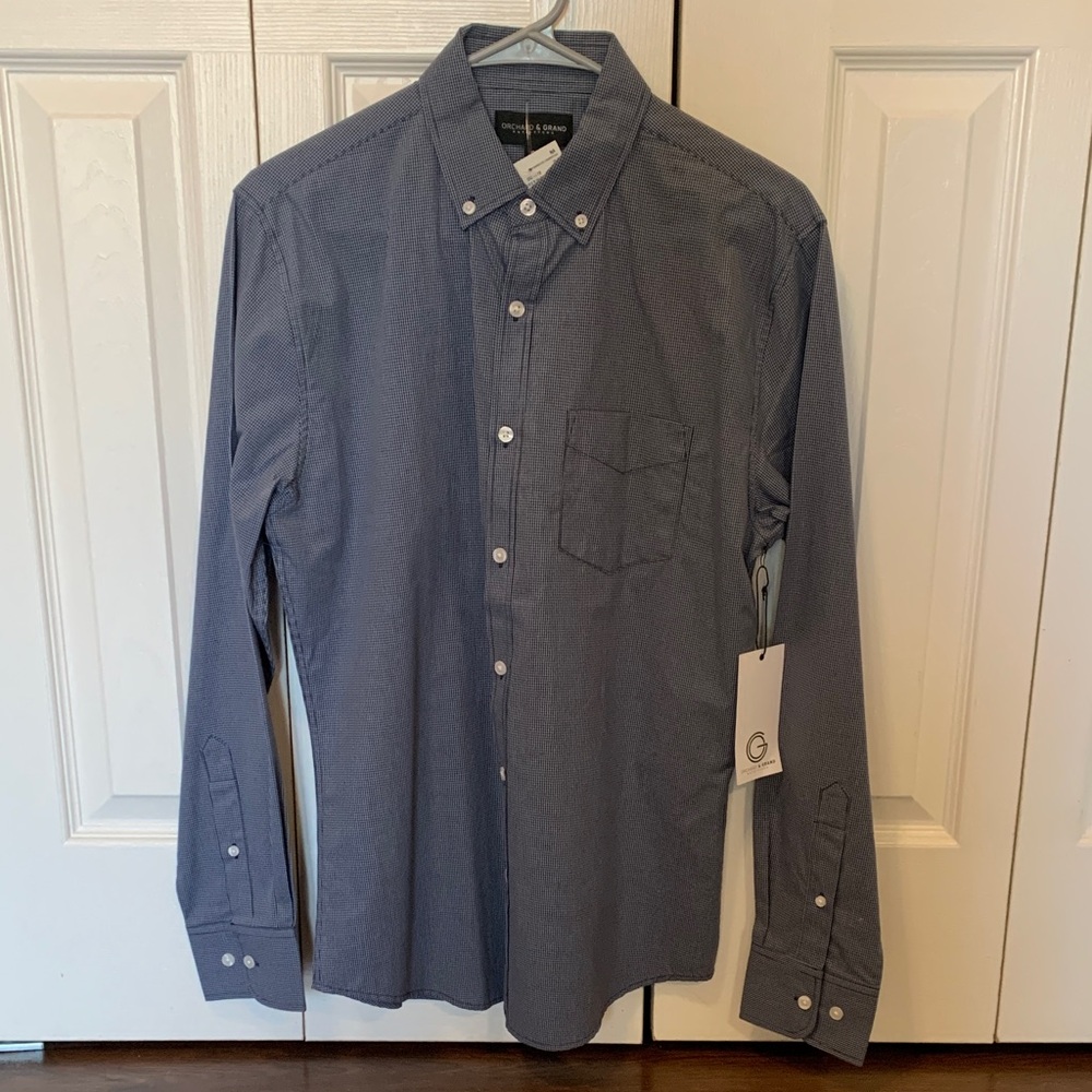 Men's Button-Down Dress Shirt - Blue